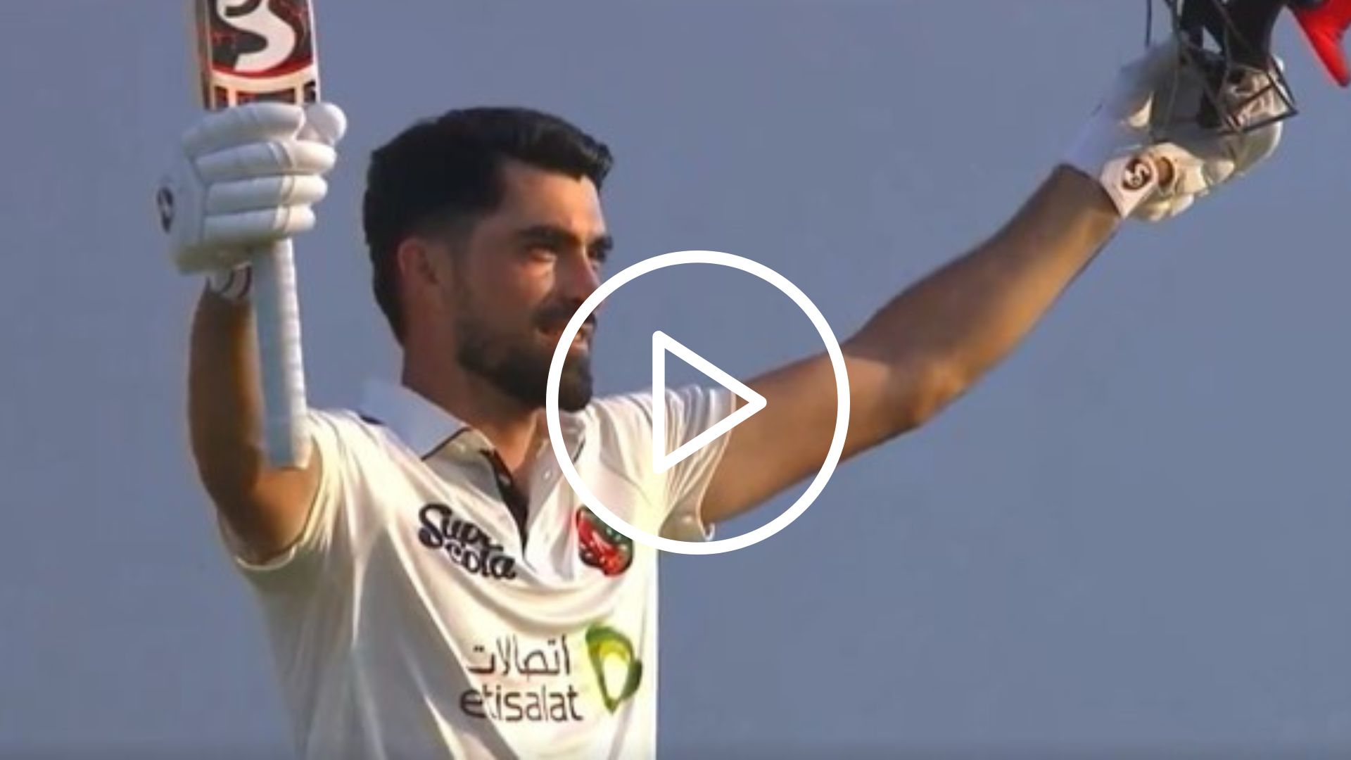 [Watch] Ibrahim Zadran Leads AFG Fightback Vs SL With Maiden Test Century